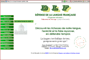 Le site de défense de la langue française