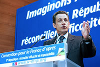 Nicolas Sarkozy, président de l&rsquo;UMP