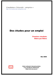 Premiers résultats de la consultation Universités / entreprises