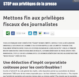 Forte mobilisation contre les avantages fiscaux des journalistes