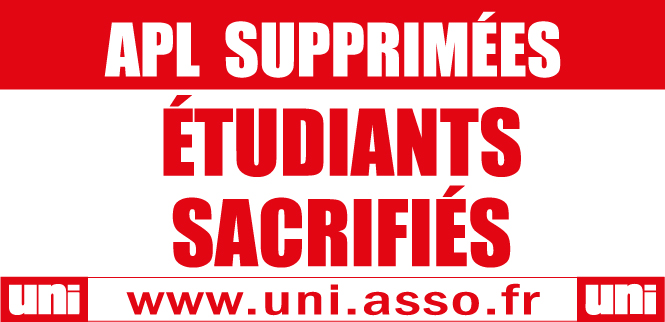 Pétition contre la suppression des APL.