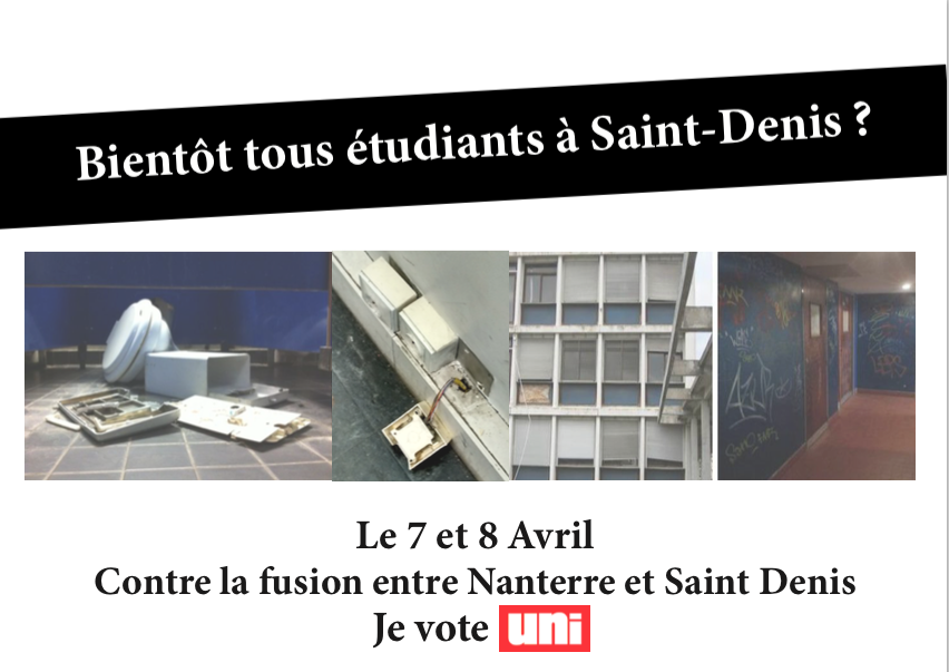 Pétition contre la fusion Nanterre – Saint-Denis