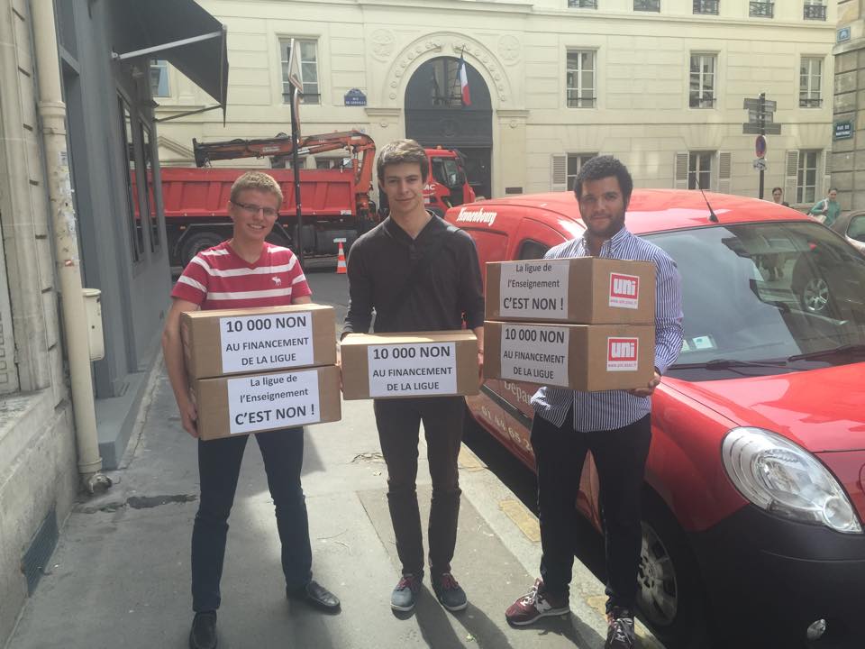 10 000 NON au financement de la « Ligue de l&rsquo;Enseignement »