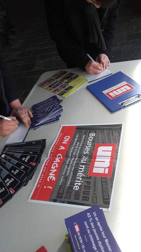 L&rsquo;UNI Limoges en campagne pour les élections étudiantes