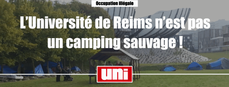 L’UNI dénonce l’occupation illégale du campus Croix-Rouge