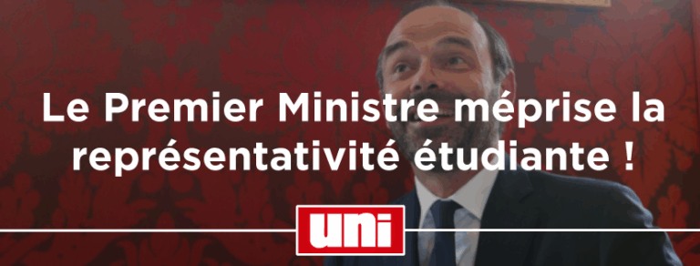 Edouard Philippe méprise la représentativité étudiante