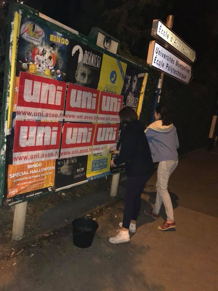 L&rsquo;UNI s&rsquo;affiche à Montpellier