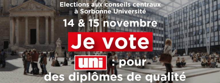 L&rsquo;UNI fait son entrée dans la nouvelle « Sorbonne Université »