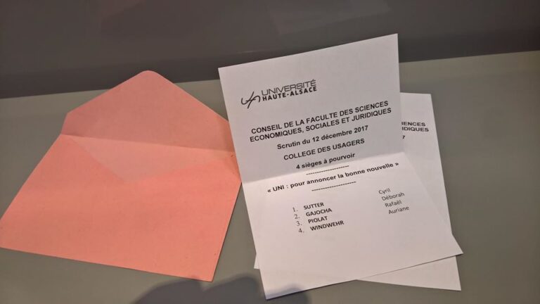 L&rsquo;UNI Mulhouse renouvelle son élu à la Fonderie