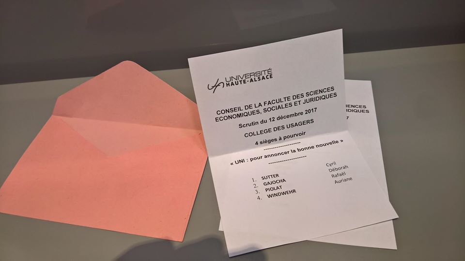 L&rsquo;UNI Mulhouse renouvelle son élu à la Fonderie