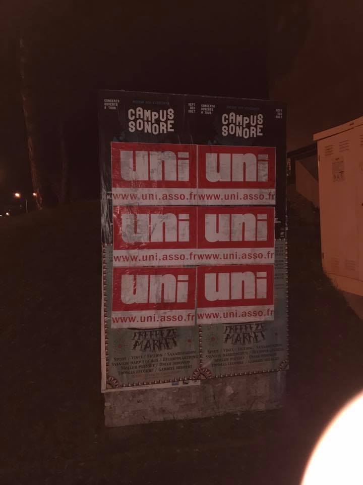 Collage sur le campus