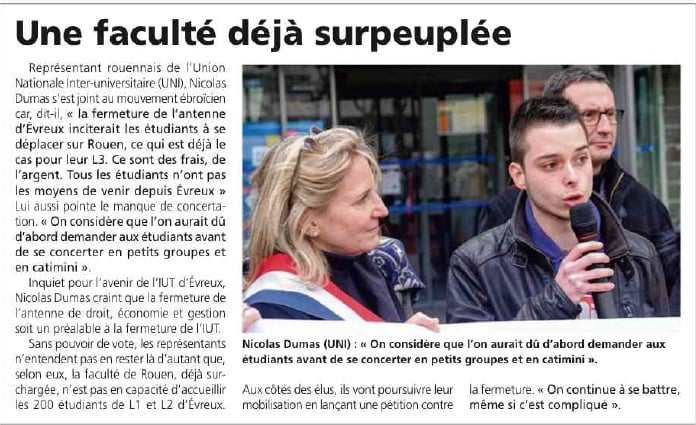 Une faculté déjà surpeuplée