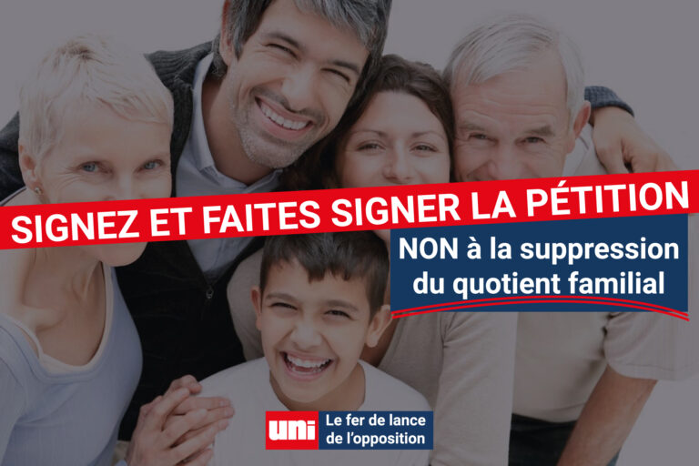 NON à la suppression du quotient familial !