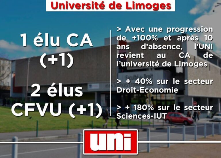 L&rsquo;UNI revient en force à Limoges !