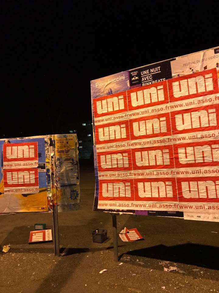 L&rsquo;UNI Poitiers en campagne pour les élections étudiantes