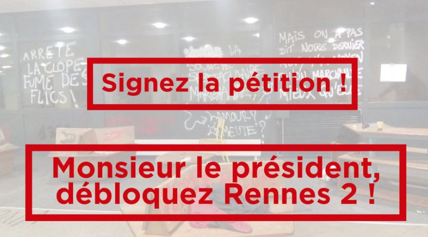 Monsieur le Président Olivier David : débloquez Rennes 2 !
