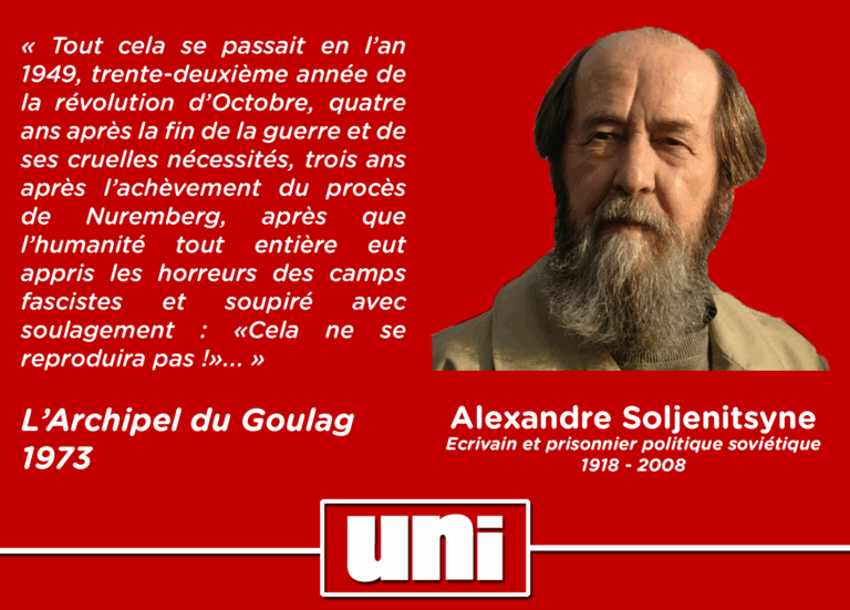Hommage à Alexandre Soljenitsyne