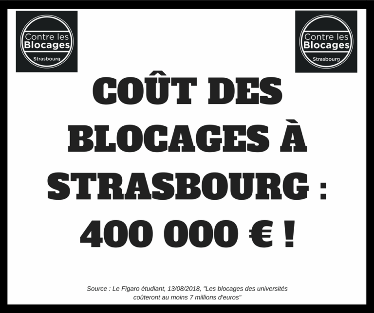 400 000 € de dégâts, merci les bloqueurs !
