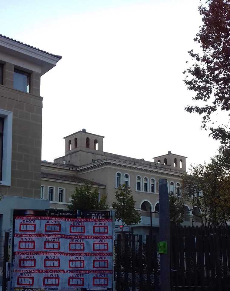 Collage pour les élections CROUS