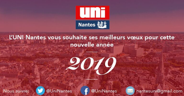 Voeux de l&rsquo;UNI Nantes pour la nouvelle année