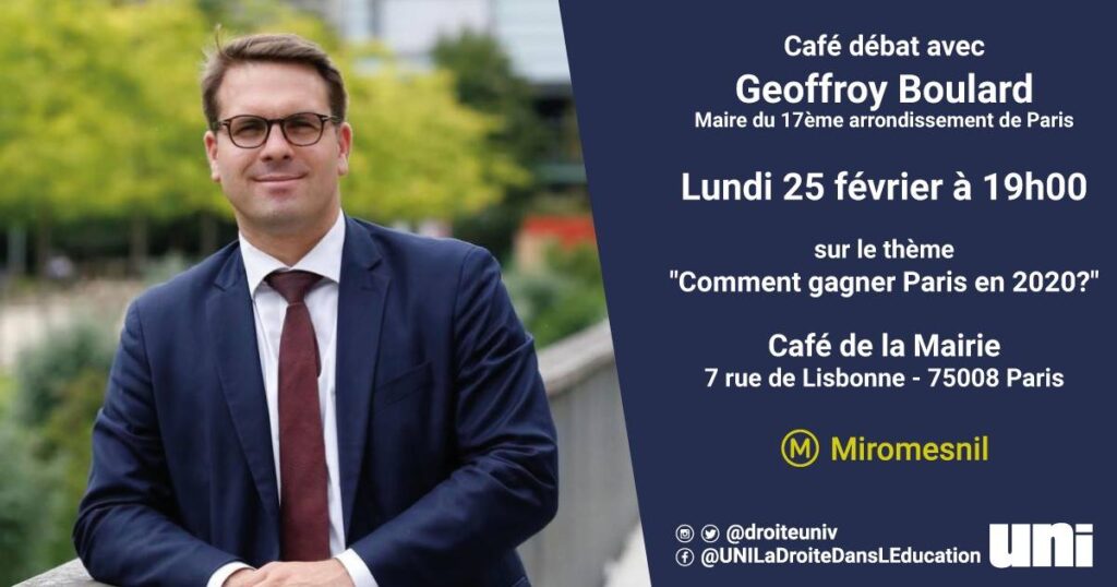 Soirée-débat avec Geoffroy Boulard