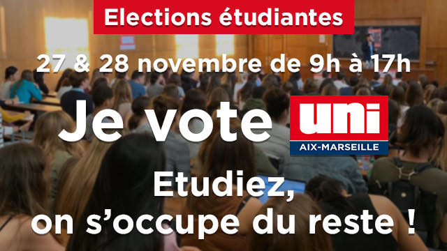 Elections aux conseils centraux de Aix-Marseille université