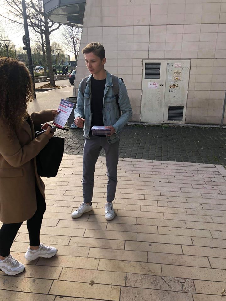 L&rsquo;UNI Rouen en campagne pour les élections UFR Droit et STAPS