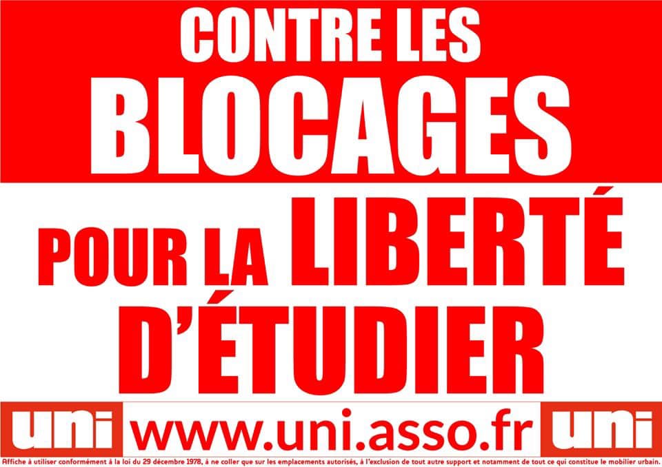 Grèves et blocages pendant les révisions, les étudiants disent NON !