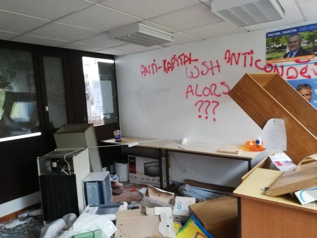 Intrusion et dégradation du local de l&rsquo;UNI Savoie sur le campus de Jacob-Bellecombette