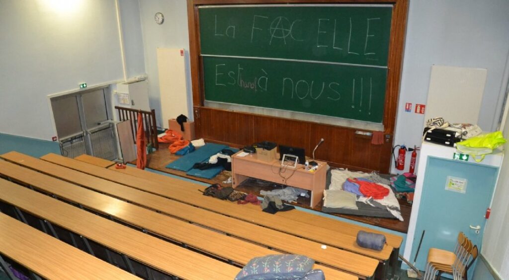 L&rsquo;extrême-gauche squatte le campus des Tanneurs