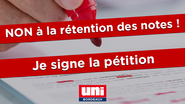 Pétition contre la rétention des notes à l&rsquo;Université de Bordeaux sur le campus d&rsquo;Agen !