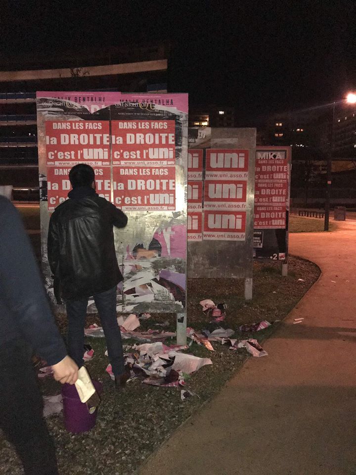 Nuit de collage à Strasbourg