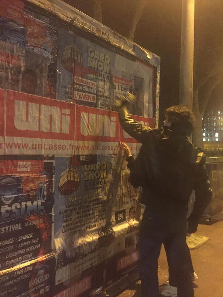 Soirée collage à Toulouse