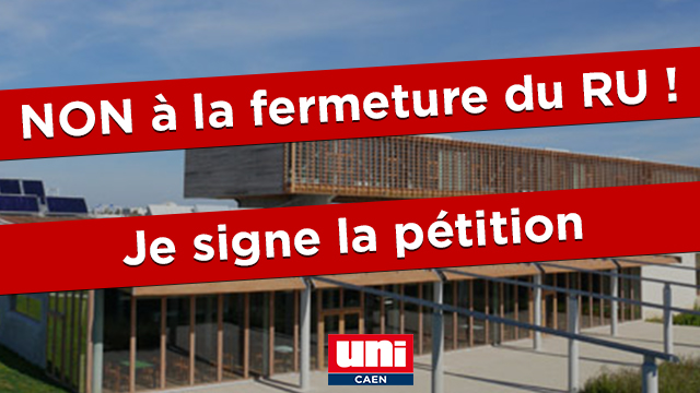 NON à la fermeture du resto U de Ifs !