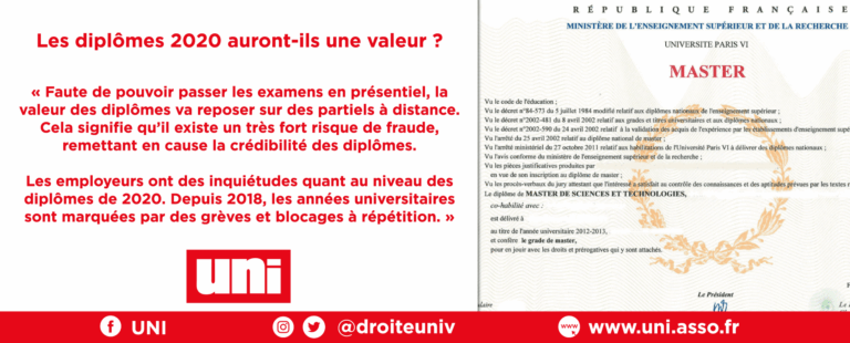 Notre porte-parole Clément répond au journal Les Echos Start « Les diplômes 2020 auront-ils une valeur ? Non »