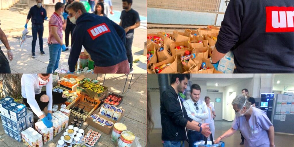 La solidarité s’organise avec les militants de l’UNI