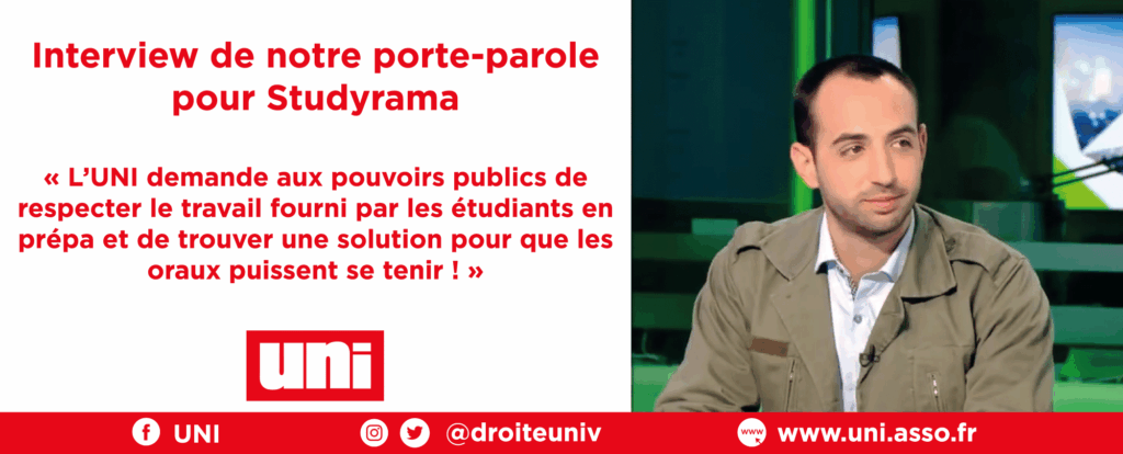 Interview de notre porte-parole Clément par Studyrama : « Il faut tout faire pour respecter le travail des élèves de prépas ! »