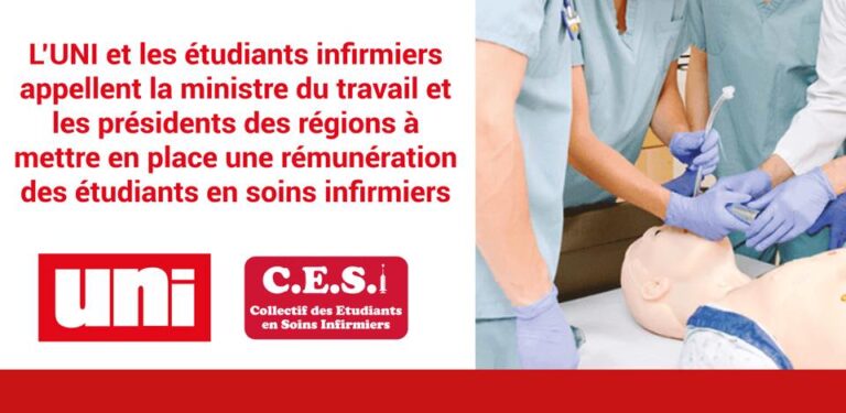 COVID-19 : L’UNI NORMANDIE APPELLE HERVÉ MORIN ET LA RÉGION NORMANDIE À OFFRIR UNE JUSTE RÉMUNÉRATION AUX ÉTUDIANTS EN SOINS INFIRMIERS ET DES FILIÈRES SANTÉ MOBILISÉES