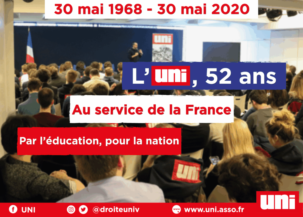 UNI : « 52 ans de combat au service de la France ! »