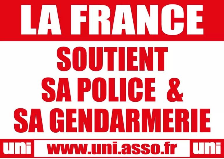 La France soutient sa police et sa gendarmerie !