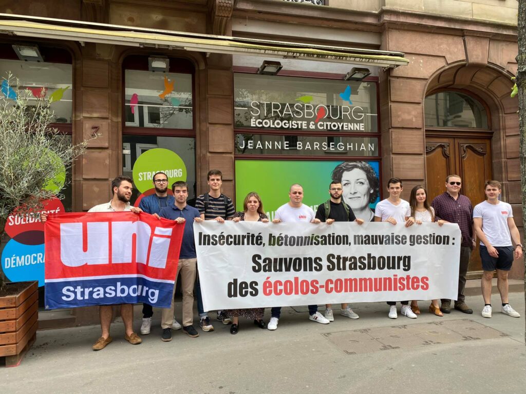 Municipales à Strasbourg, l&rsquo;UNI dénonce l&rsquo;alliance des écolos-communistes