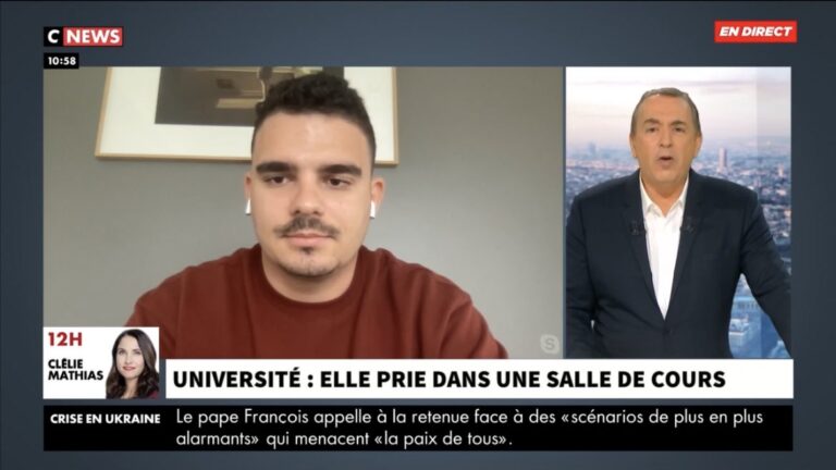 VIDEO : Après une prière islamique dans une salle de cours, l’UNI dénonce sur CNEWS les dérives communautaristes dans les universités !