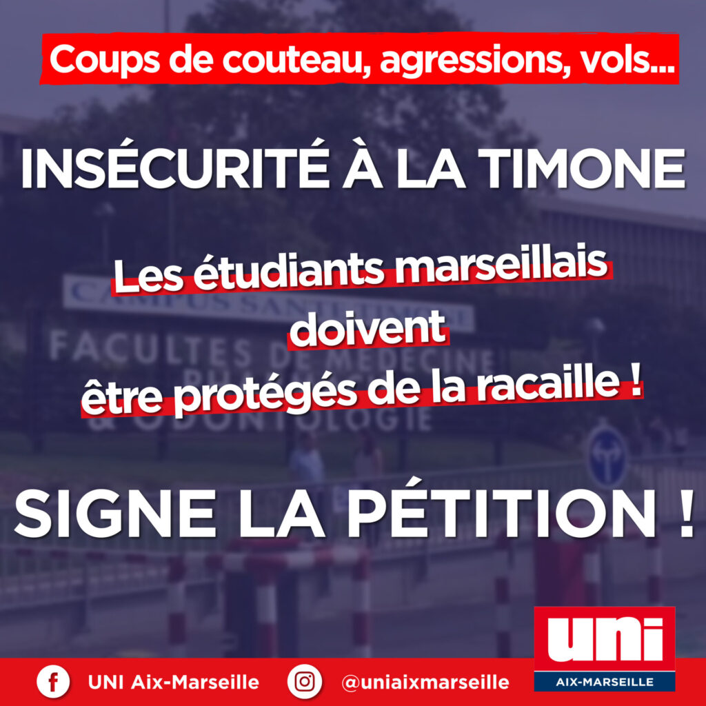 EXPLOSION DE L&rsquo;INSÉCURITÉ À LA TIMONE : J&rsquo;INTERPELLE LA MAIRIE ET LA PRÉFECTURE EN SIGNANT LA PÉTITION !