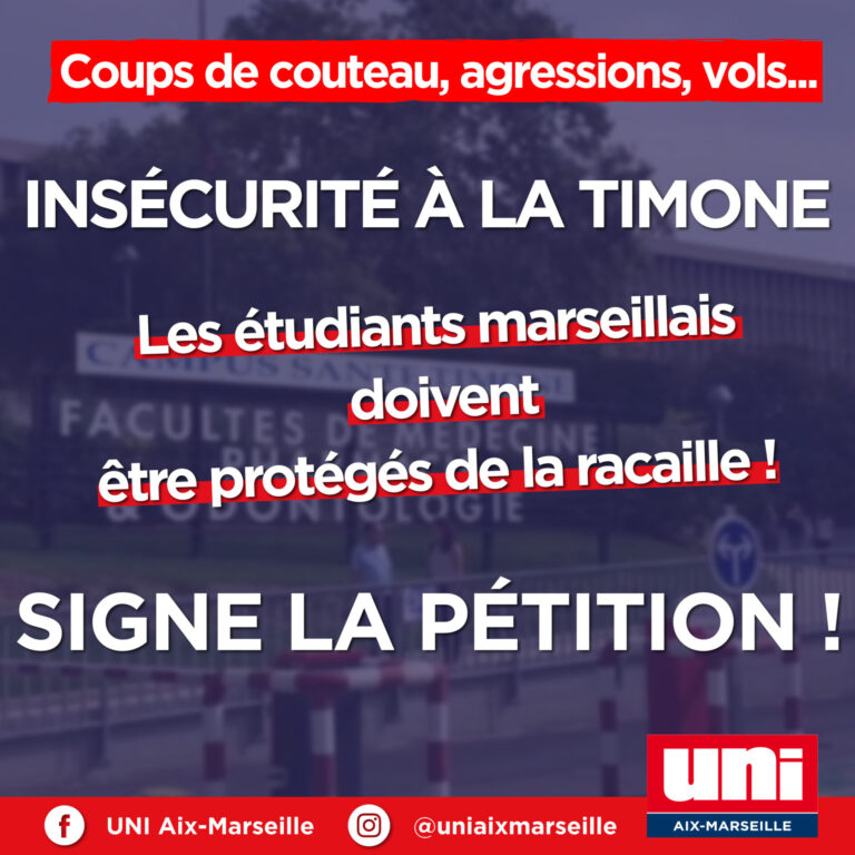 EXPLOSION DE L&rsquo;INSÉCURITÉ À LA TIMONE : J&rsquo;INTERPELLE LA MAIRIE ET LA PRÉFECTURE EN SIGNANT LA PÉTITION !