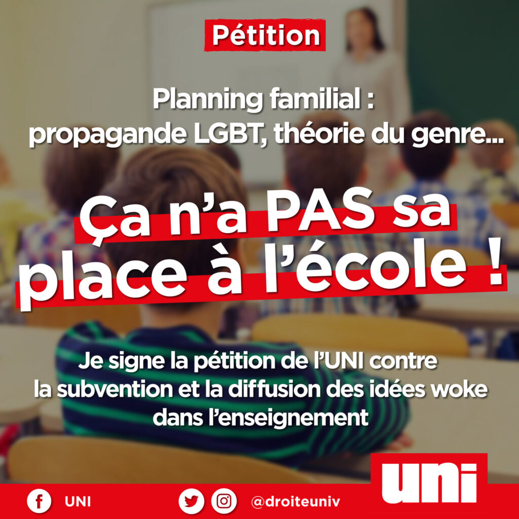 Planning familial :  pétition contre la subvention des idées woke dans l&rsquo;enseignement !