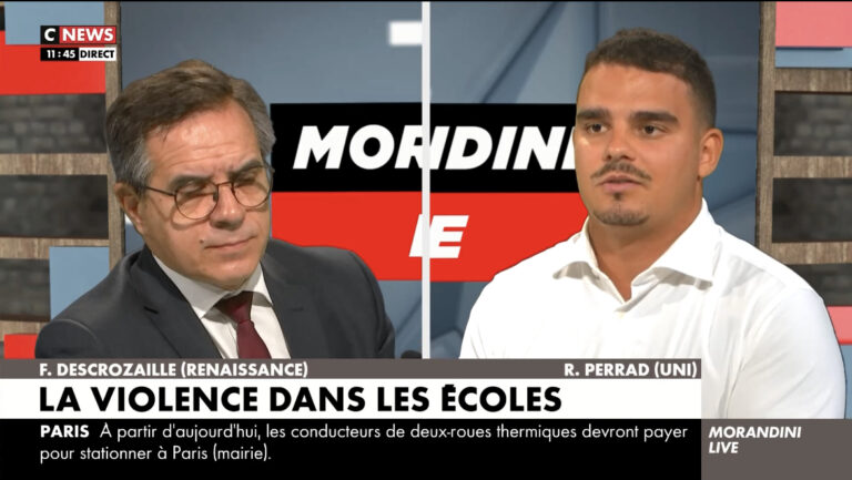 Vidéo : L&rsquo;UNI sur CNEWS pour évoquer la rentrée et le communautarisme islamique à l&rsquo;université !