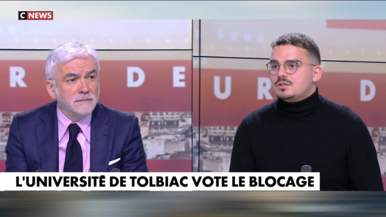 L&rsquo;UNI chez Pascal Praud pour dénoncer les méthodes et les violences d&rsquo;extrême-gauche