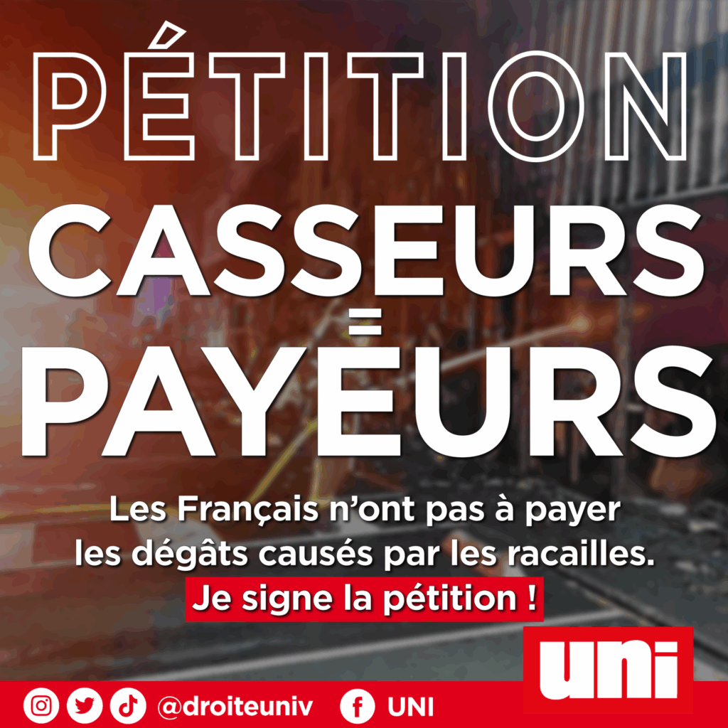 ÉMEUTES : J&rsquo;exige la mise en place du « casseurs = payeurs », je signe la pétition !