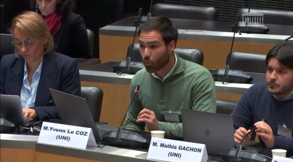 L&rsquo;UNI à l&rsquo;Assemblée nationale pour s&rsquo;exprimer sur la rentrée universitaire