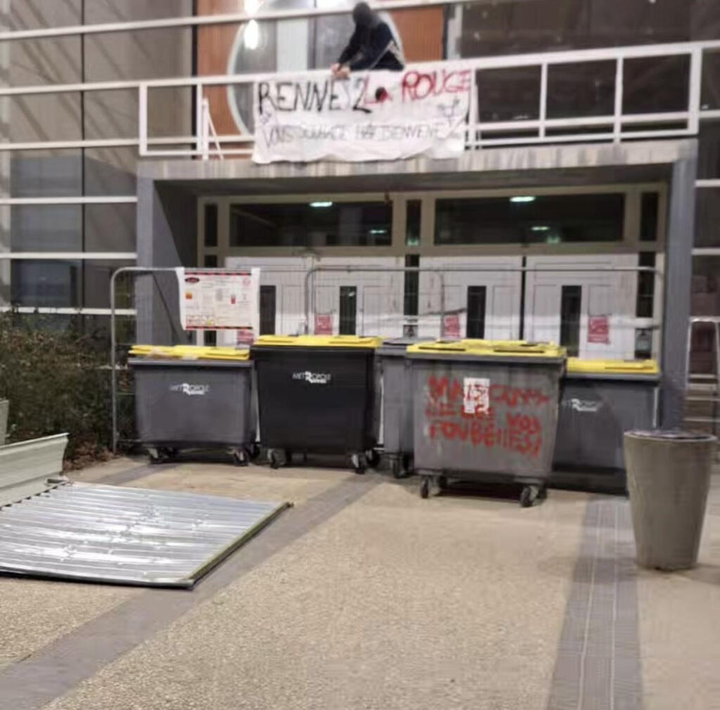 Perturbations, dégradations et blocages dans les universités rennaises